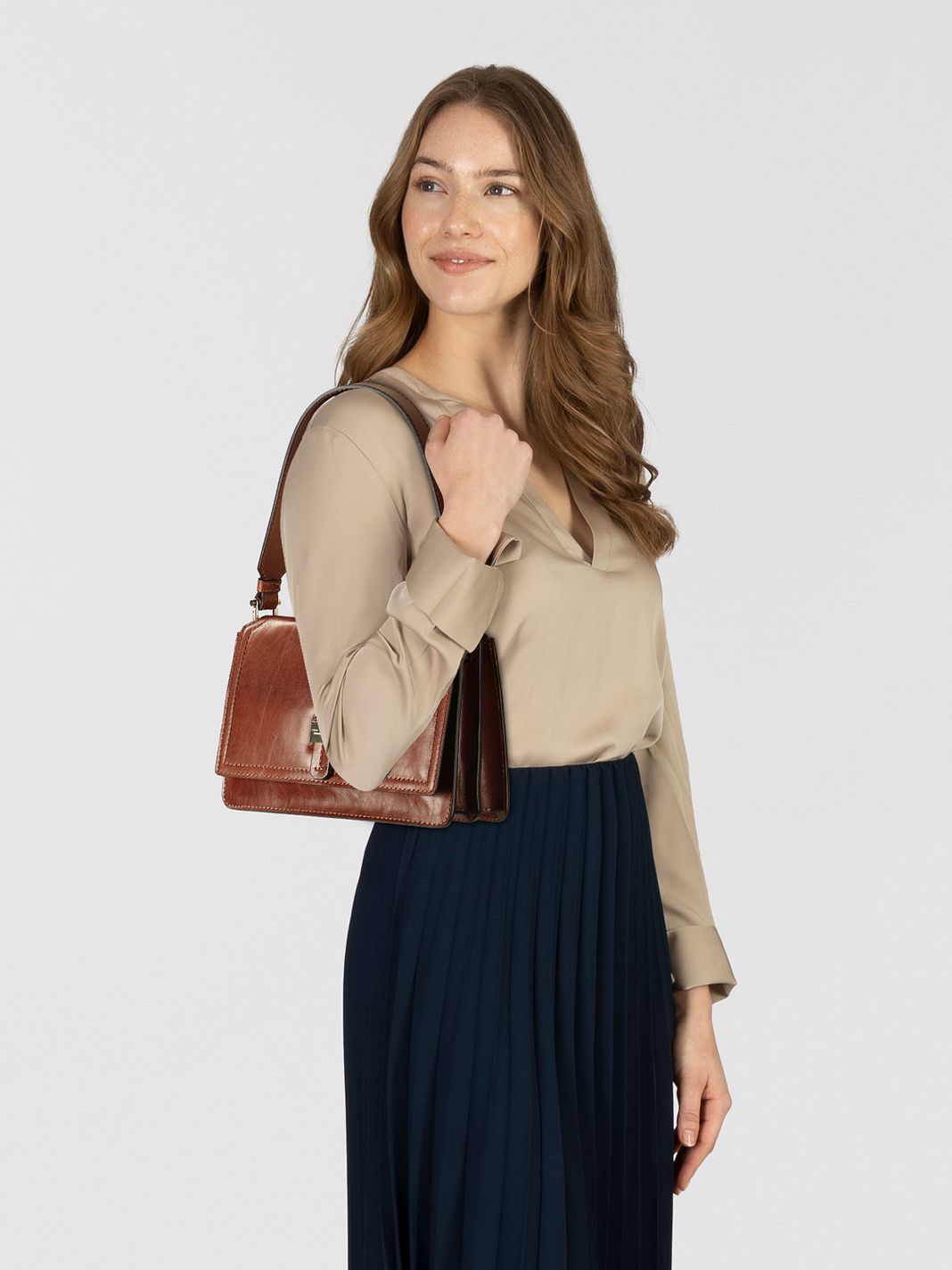 The Bridge Beatrice Borsa a spalla Vera Pelle 26 cm The Bridge Beatrice Borsa a spalla Vera Pelle 26 cm