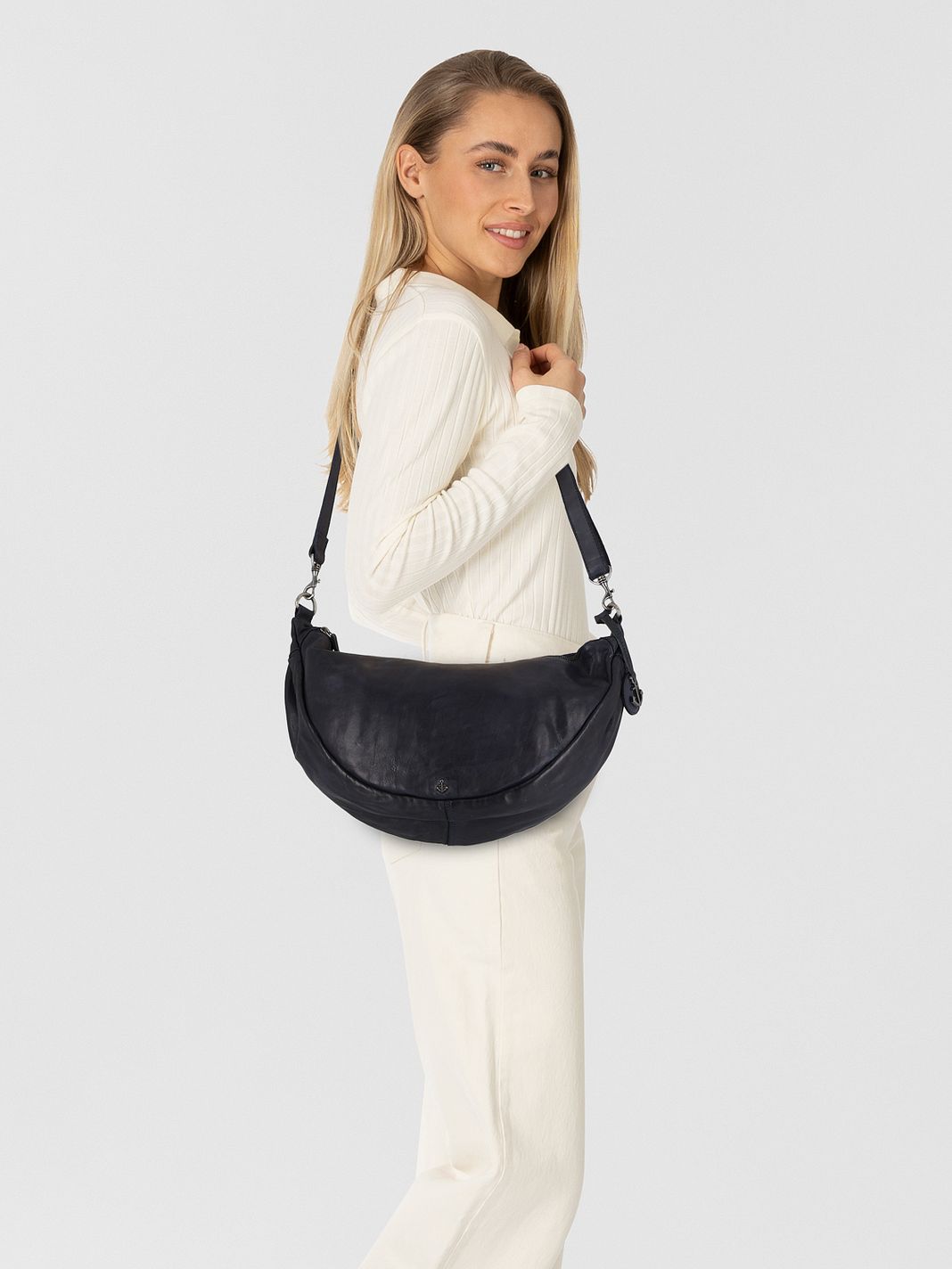 Harbour 2nd Anchor Love Alva Borsa a spalla Vera Pelle 47 cm Harbour 2nd Anchor Love Alva Borsa a spalla Vera Pelle 47 cm