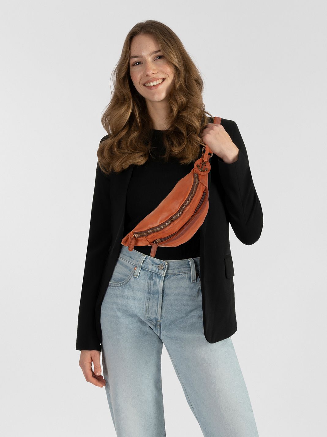 Harbour 2nd Alaric Riñonera Piel natural 32 cm Harbour 2nd Alaric Riñonera Piel natural 32 cm