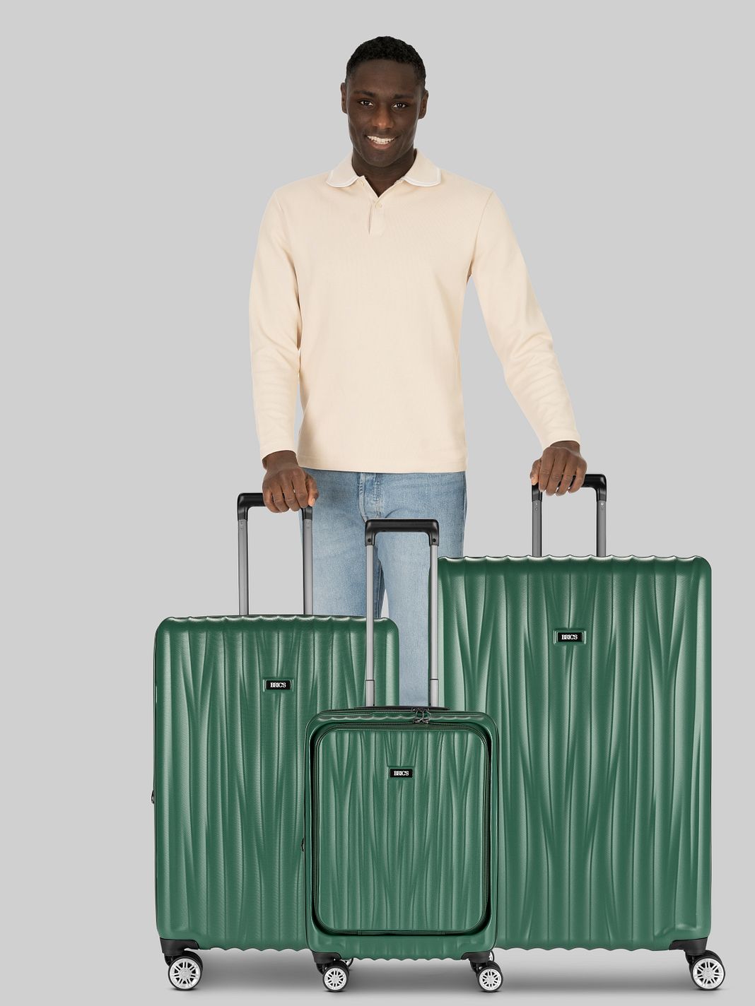 Bric's Cervia 2.0 4 ruote Set di valigie 3 pezzi espandibile