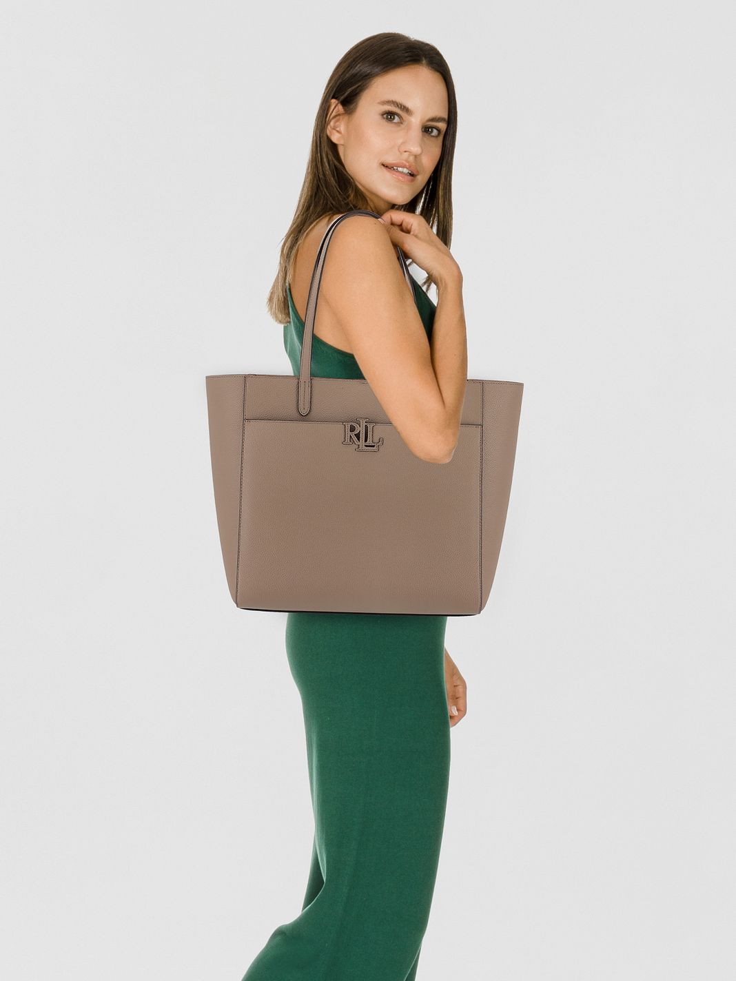 Lauren Ralph Lauren Cameryn Borsa shopper Vera Pelle 43 cm Lauren Ralph Lauren Cameryn Borsa shopper Vera Pelle 43 cm