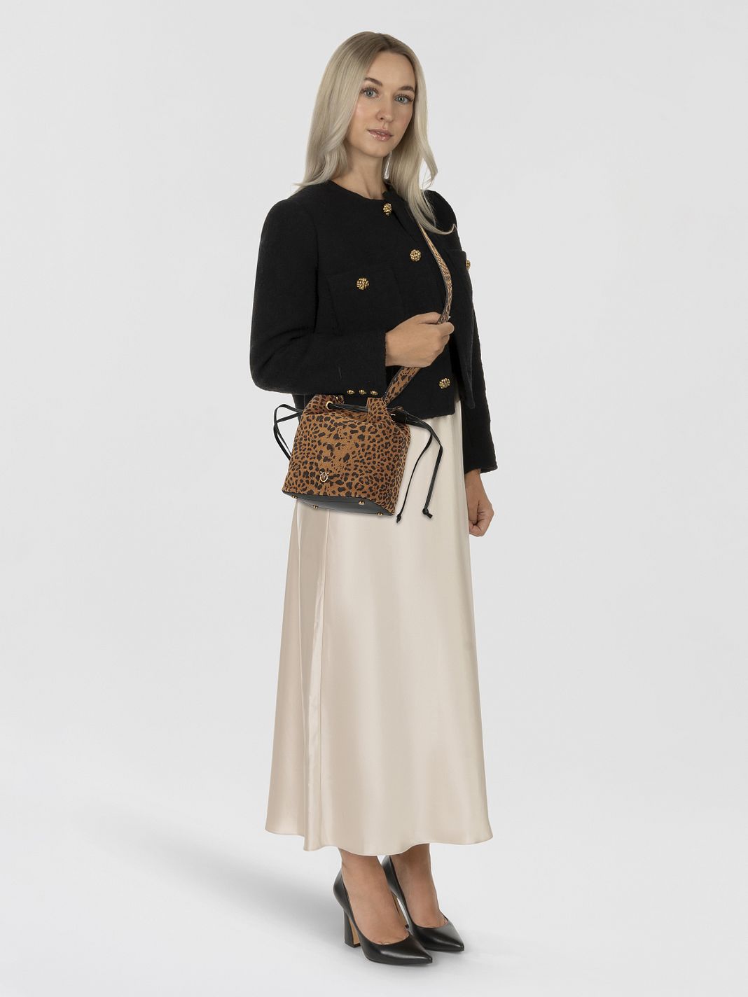 PINKO Secchiello Bucket bag Läder 20 cm PINKO Secchiello Bucket bag Läder 20 cm