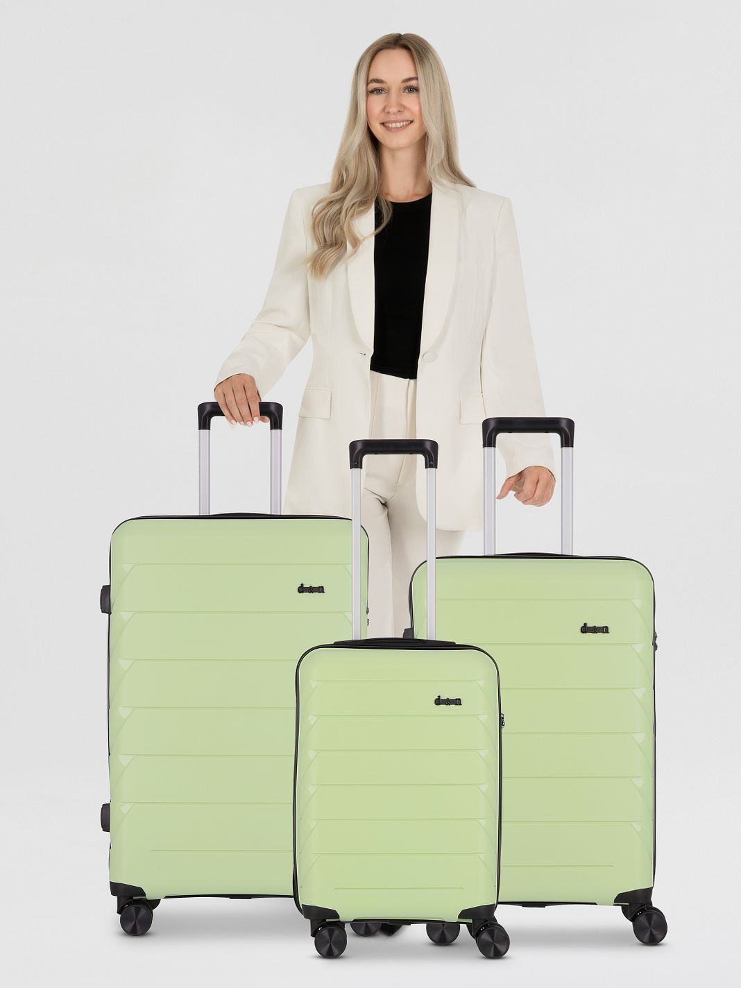 d & n Travel Line 4100 4 ruote Set di valigie 3 pezzi d & n Travel Line 4100 4 ruote Set di valigie 3 pezzi