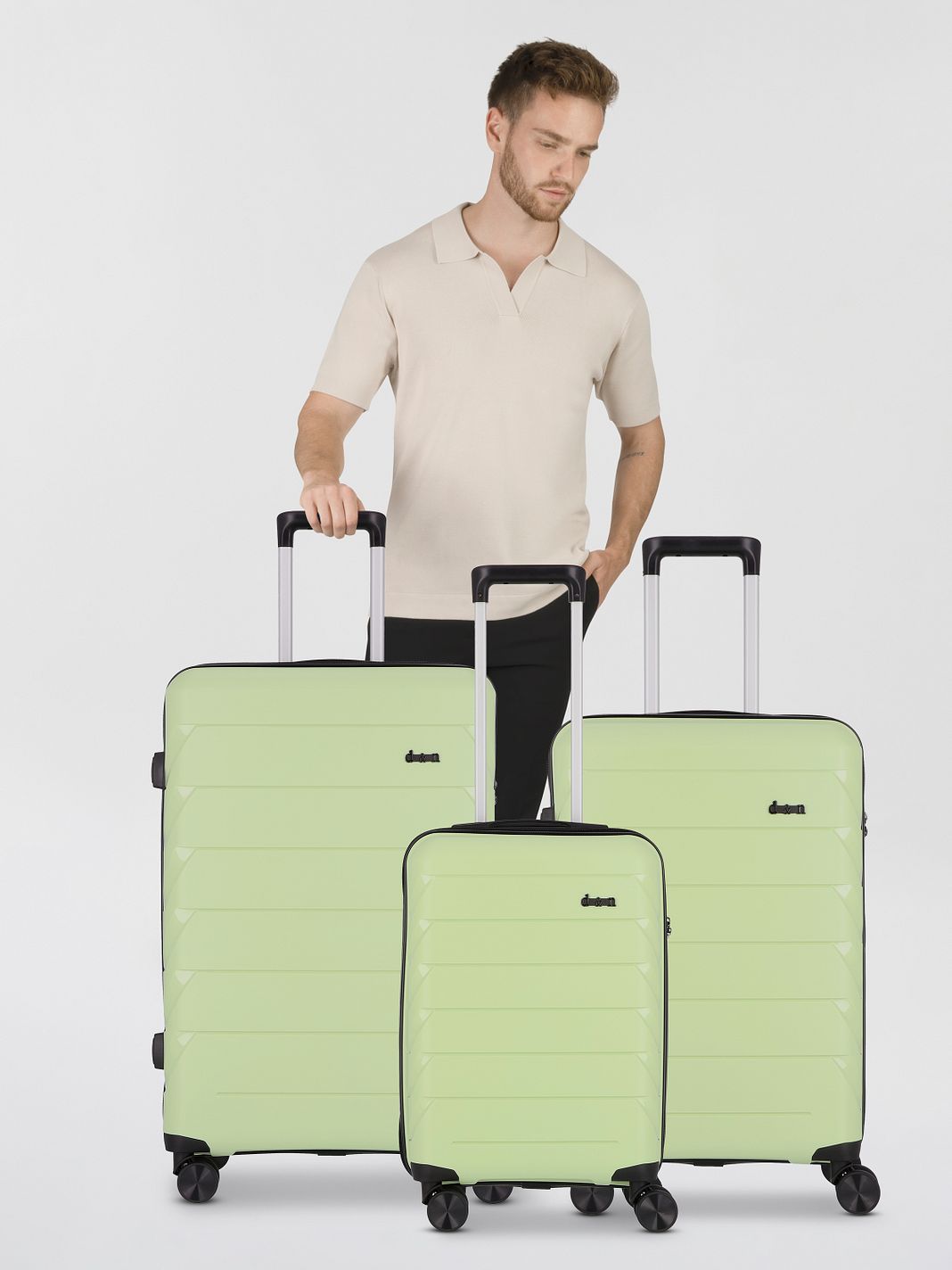 d & n Travel Line 4100 4 ruote Set di valigie 3 pezzi d & n Travel Line 4100 4 ruote Set di valigie 3 pezzi