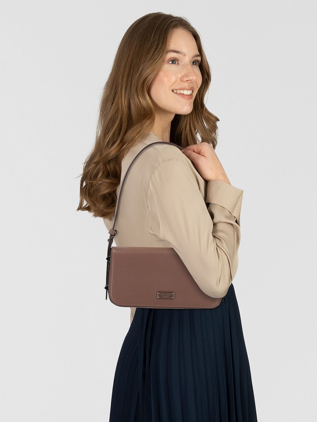 Kate Spade New York Liv Borsa a spalla Vera Pelle 22 cm Kate Spade New York Liv Borsa a spalla Vera Pelle 22 cm