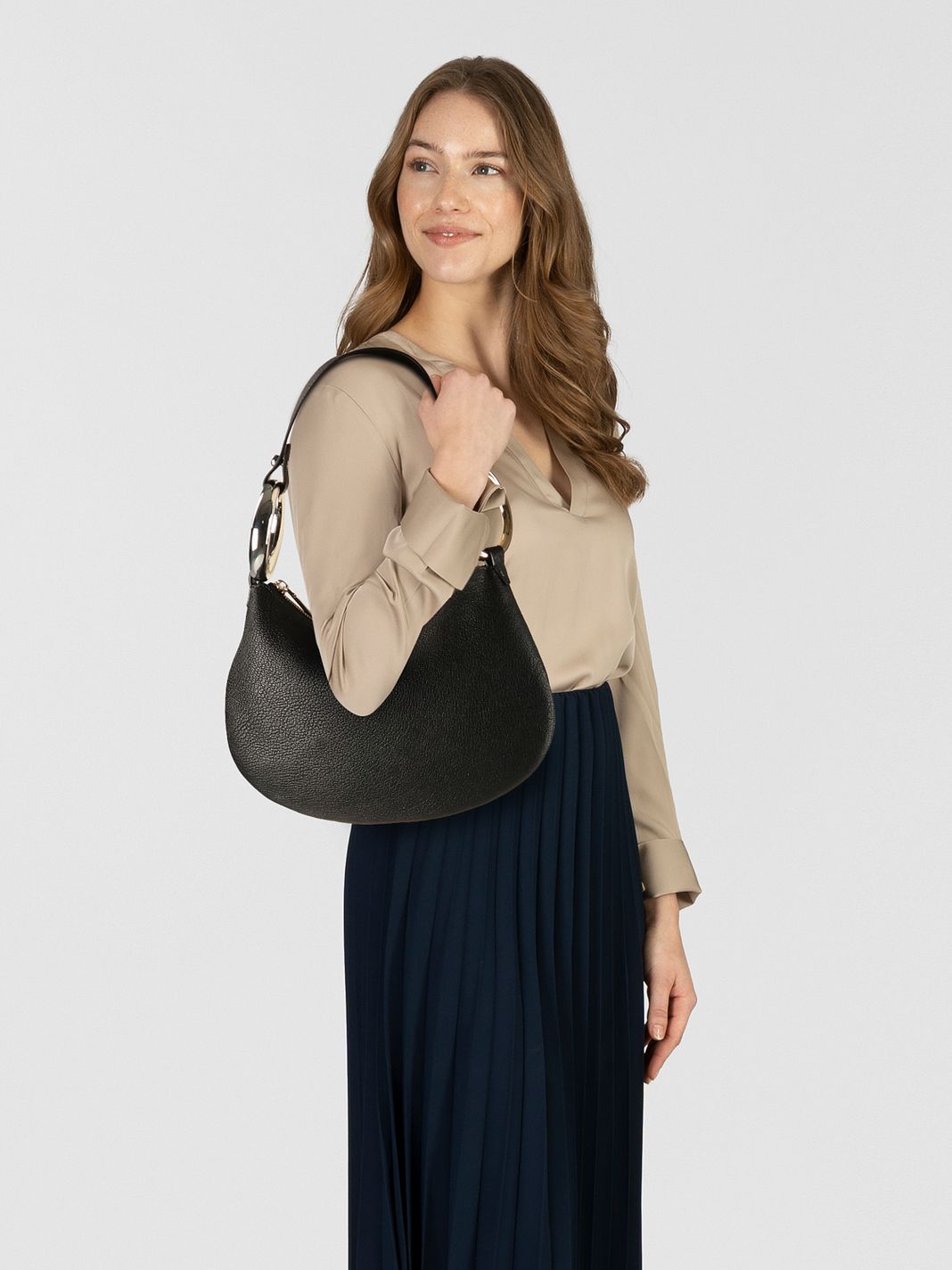 Kate Spade New York The Bangle Borsa a spalla Vera Pelle 30 cm Kate Spade New York The Bangle Borsa a spalla Vera Pelle 30 cm