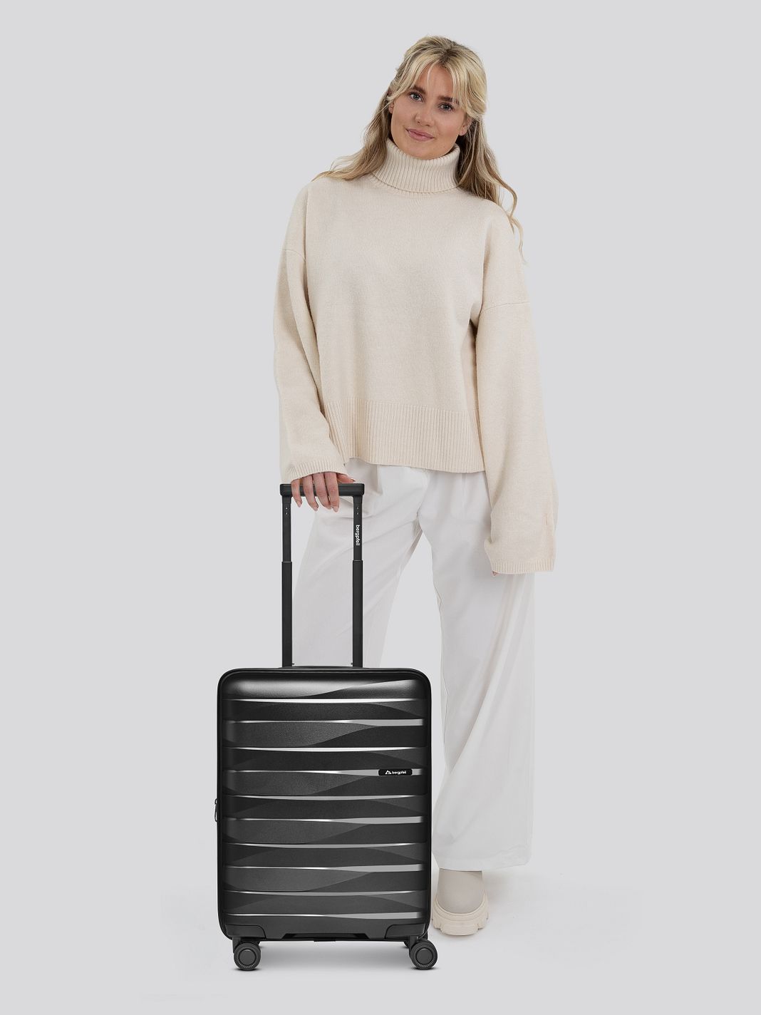 Bergpfeil Travel 4 ruote Trolley cabina S 55 cm espandibile Bergpfeil Travel 4 ruote Trolley cabina S 55 cm espandibile