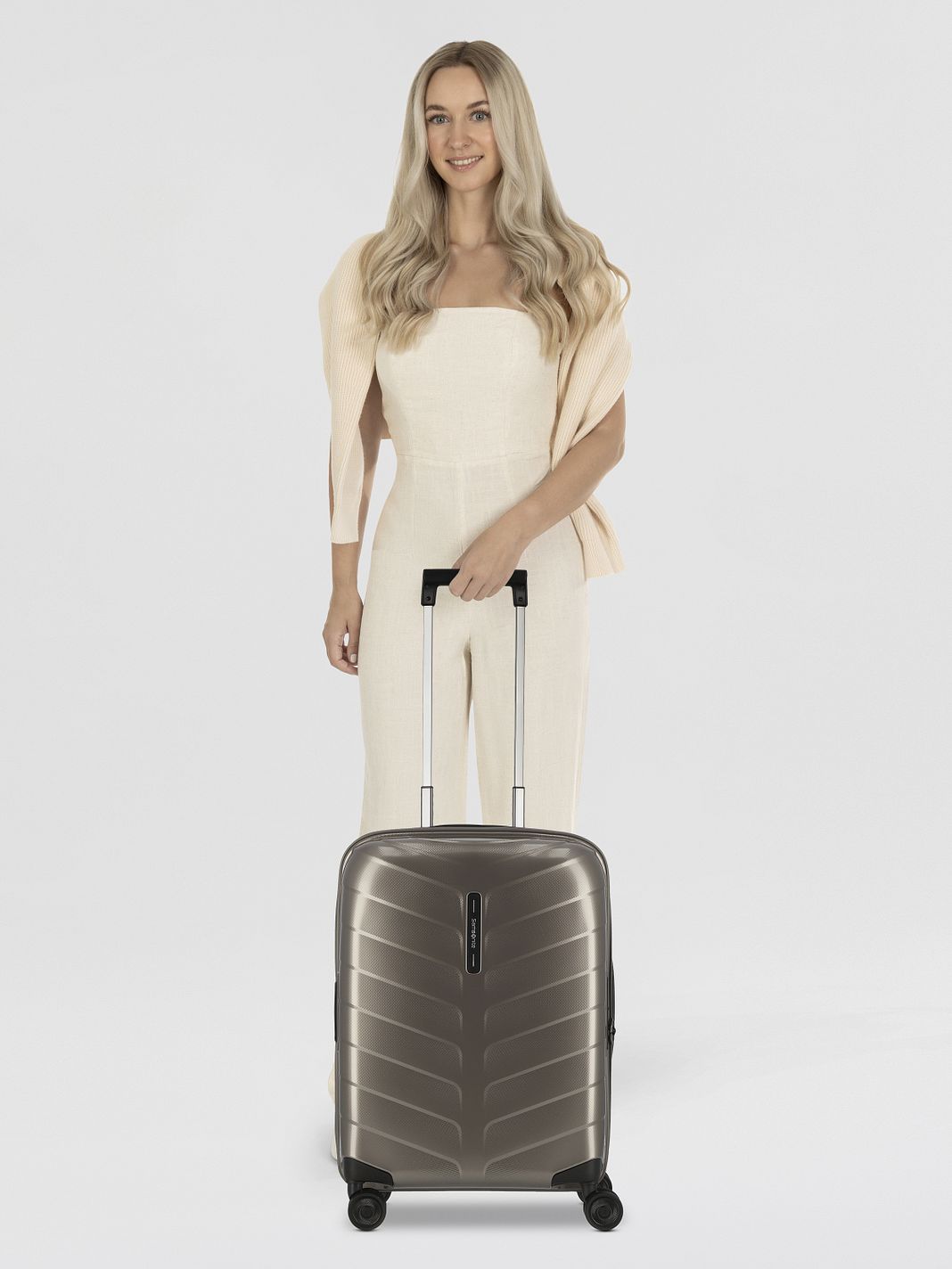 Samsonite Attrix 4 ruedas Maleta de cabina 55 cm Con asa expansible