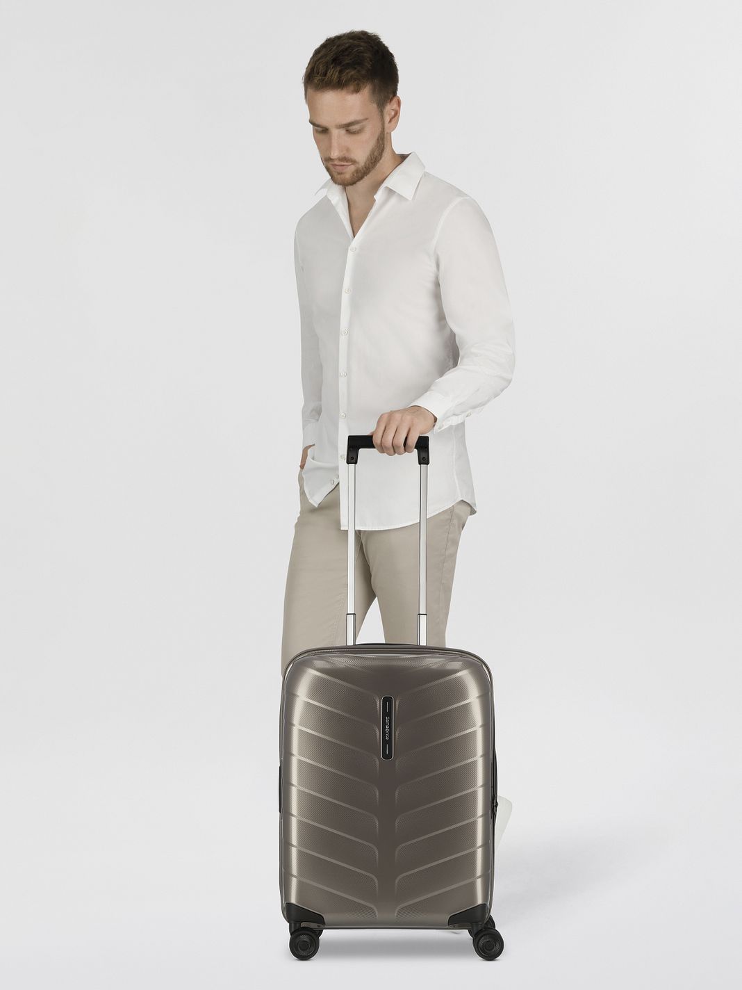 Samsonite Attrix 4 ruedas Maleta de cabina 55 cm Con asa expansible