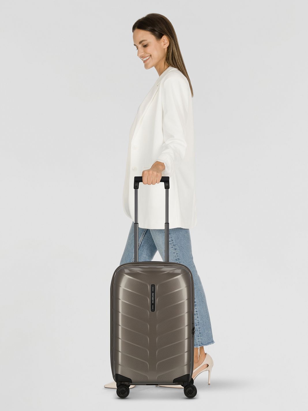 Samsonite Attrix 4 ruote Trolley cabina 55 cm espandibile Samsonite Attrix 4 ruote Trolley cabina 55 cm espandibile
