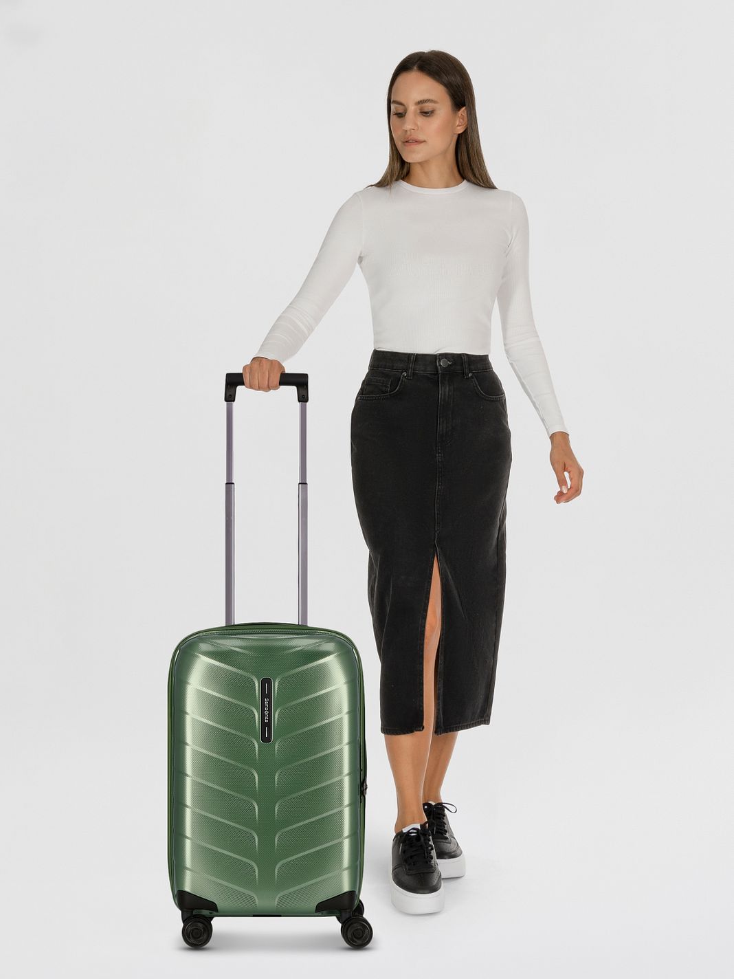 Samsonite Attrix 4 ruote Trolley cabina 55 cm espandibile Samsonite Attrix 4 ruote Trolley cabina 55 cm espandibile