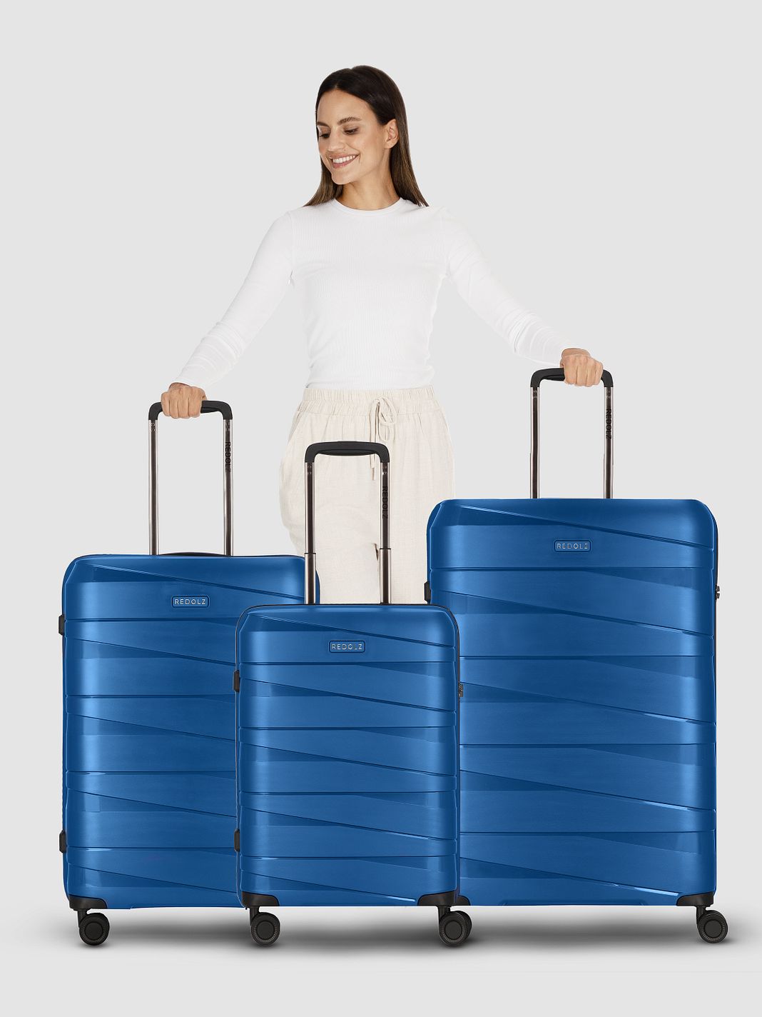 Redolz Essentials 10 3-SET 4 ruote Set di valigie 3 pezzi