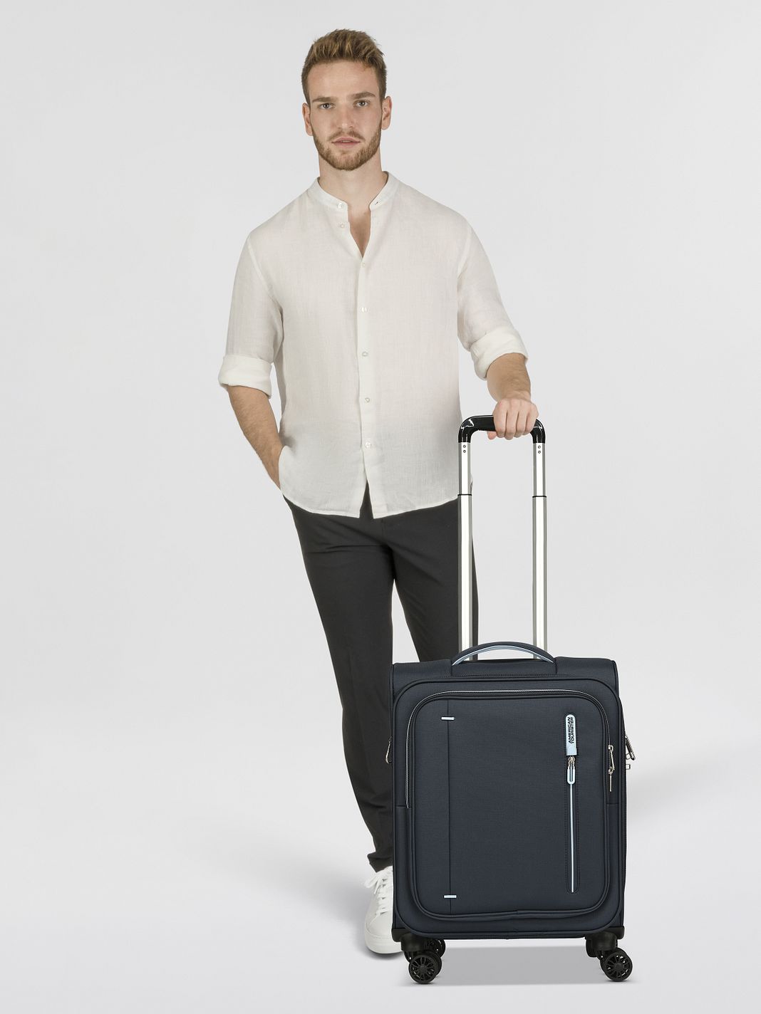American Tourister Cloudrider 4 ruedas Maleta de cabina S 55 cm Con asa expansible