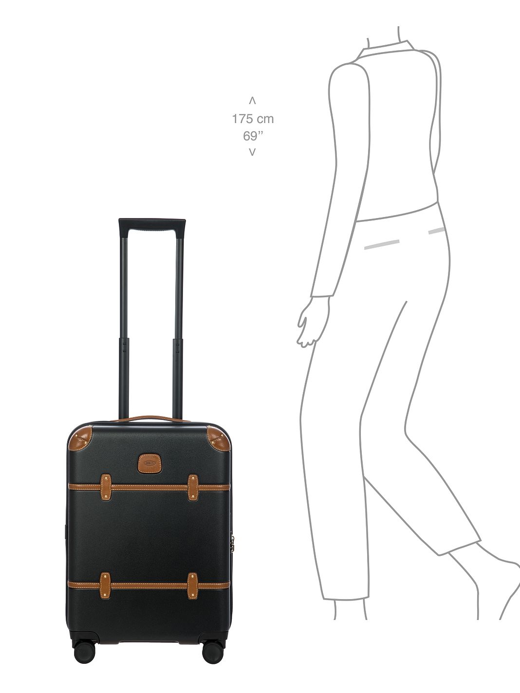 Bric's Bellagio 4 ruote Trolley cabina 55 cm Bric's Bellagio 4 ruote Trolley cabina 55 cm