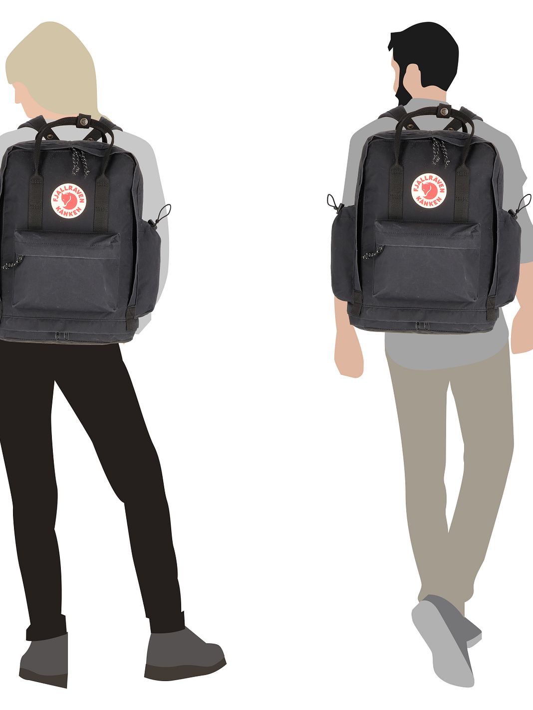 Fjällräven Kanken Outlong Zaino da giorno 40 cm Vano porta PC Fjällräven Kanken Outlong Zaino da giorno 40 cm Vano porta PC