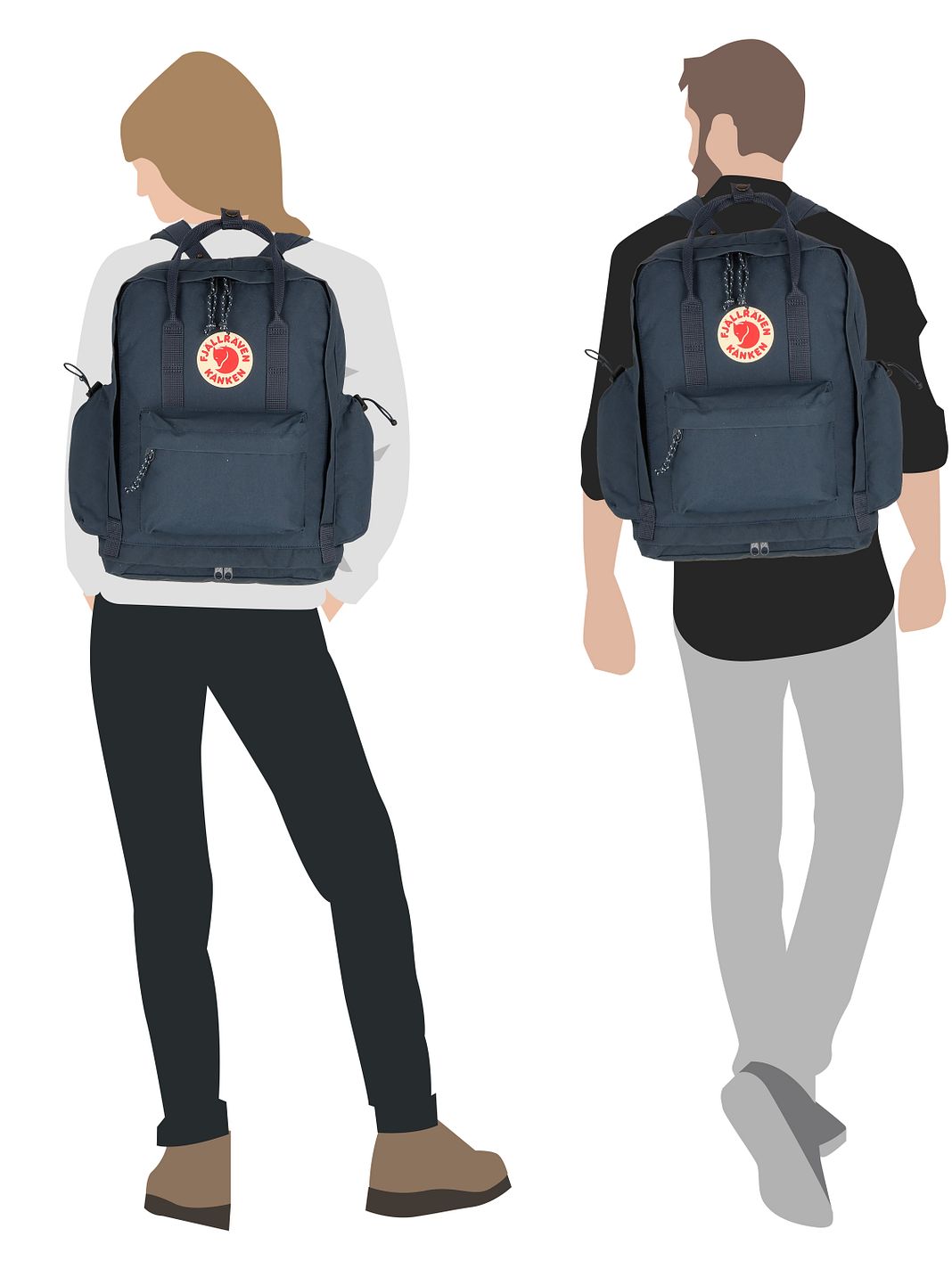 Fjällräven Kanken Outlong Zaino da giorno 40 cm Vano porta PC Fjällräven Kanken Outlong Zaino da giorno 40 cm Vano porta PC