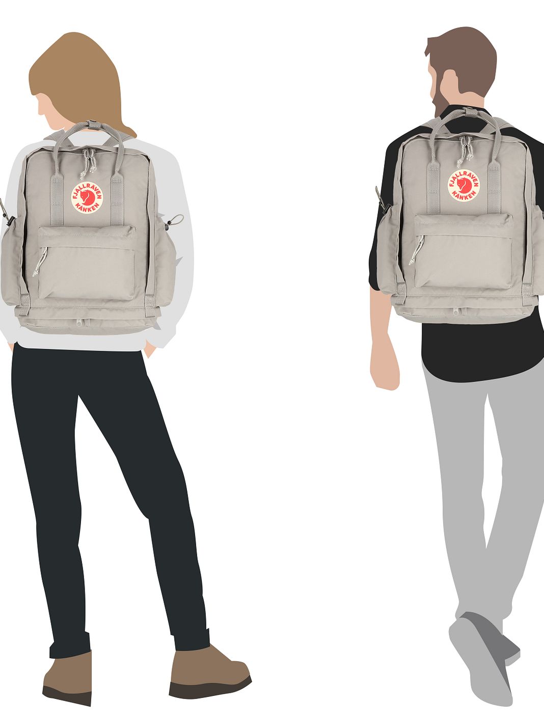 Fjällräven Kanken Outlong Zaino da giorno 40 cm Vano porta PC Fjällräven Kanken Outlong Zaino da giorno 40 cm Vano porta PC