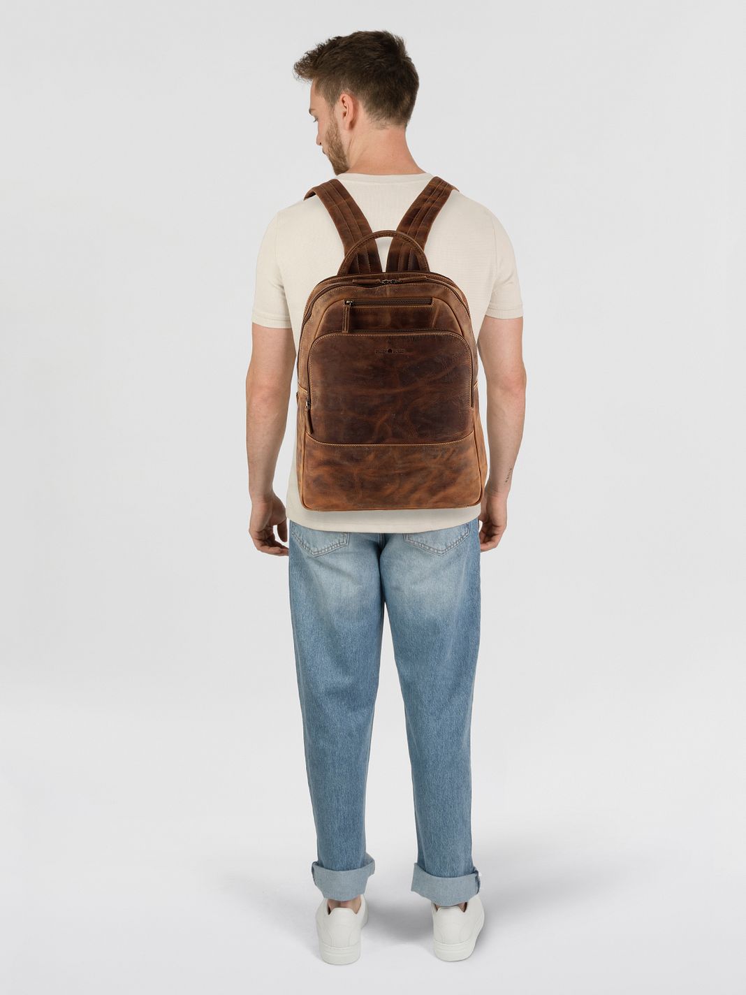 Greenburry Vintage Mochila urbana Piel natural 43 cm Compartimento para el portátil Greenburry Vintage Mochila urbana Piel natural 43 cm Compartimento para el portátil