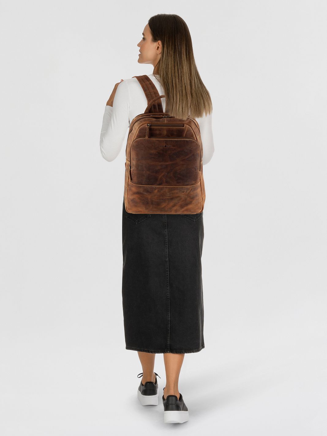 Greenburry Vintage Mochila urbana Piel natural 43 cm Compartimento para el portátil Greenburry Vintage Mochila urbana Piel natural 43 cm Compartimento para el portátil