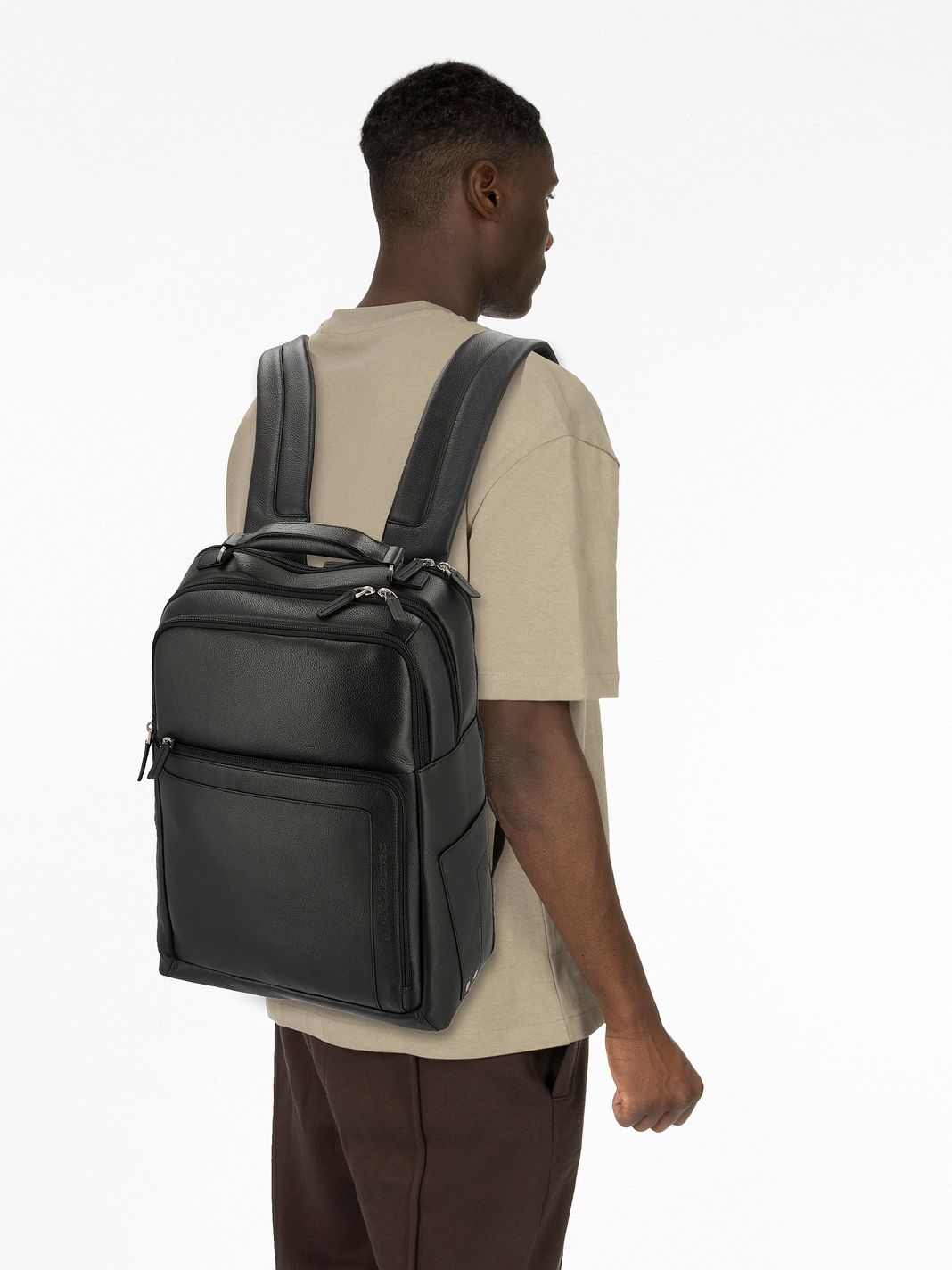 Piquadro Zaino da giorno Vera Pelle 43 cm Vano porta PC Piquadro Zaino da giorno Vera Pelle 43 cm Vano porta PC