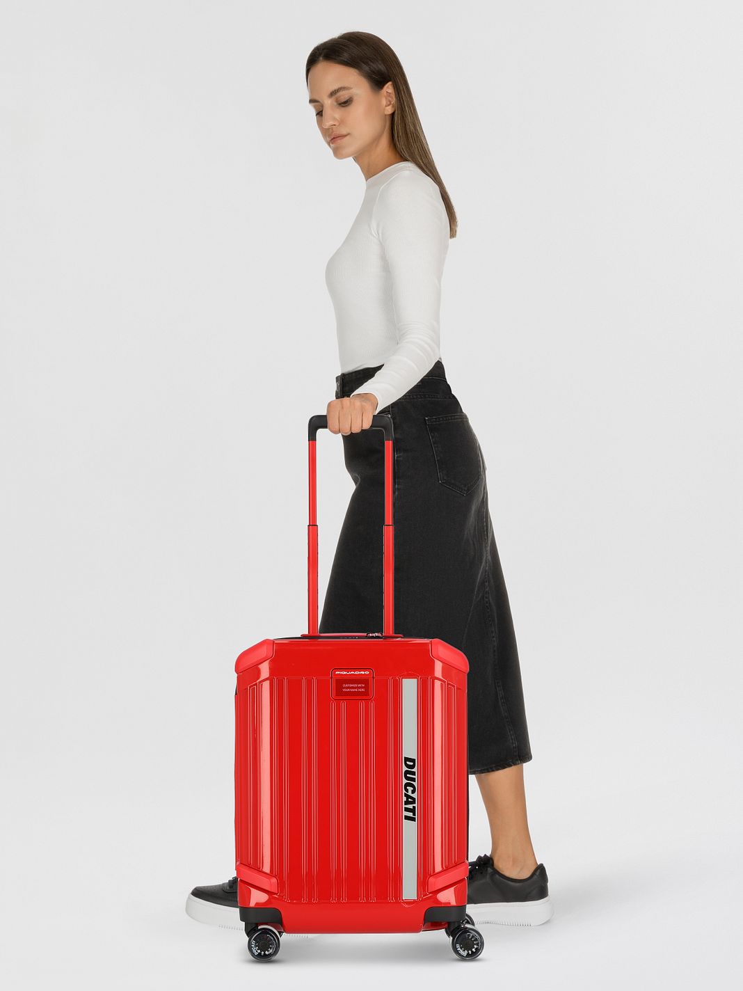 Piquadro Piquadro x Ducati 4 ruote Trolley cabina 55 cm Piquadro Piquadro x Ducati 4 ruote Trolley cabina 55 cm