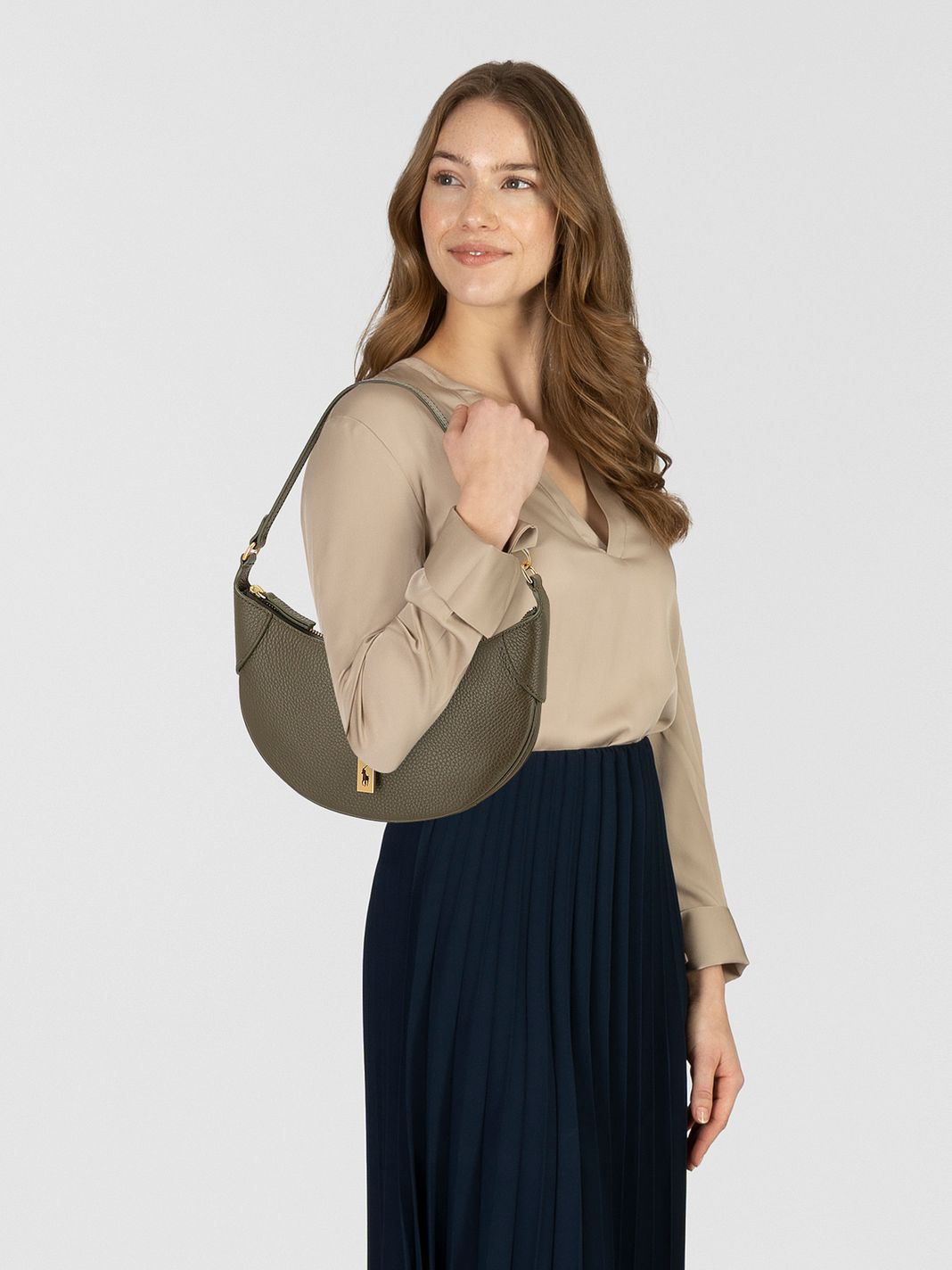 POLO RALPH LAUREN Polo ID Bolsa de hombro Piel natural 26 cm POLO RALPH LAUREN Polo ID Bolsa de hombro Piel natural 26 cm