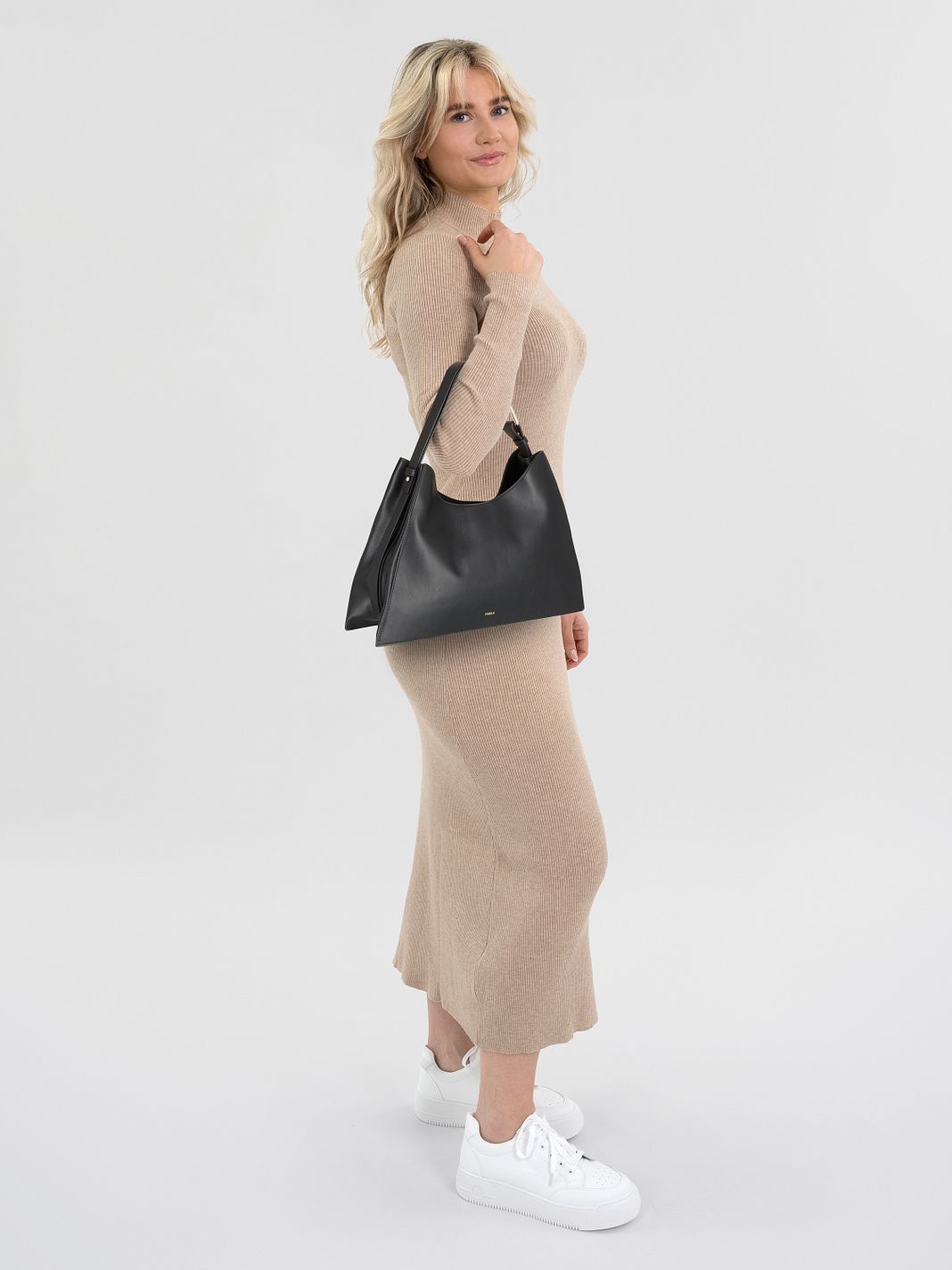 Furla Nuvola Borsa a spalla Vera Pelle 40 cm