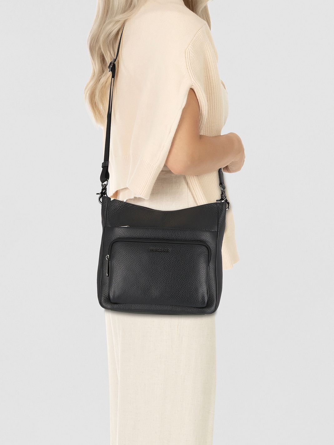 Mandarina Duck Mellow Leather Borsa a tracolla Vera Pelle 30 cm Mandarina Duck Mellow Leather Borsa a tracolla Vera Pelle 30 cm