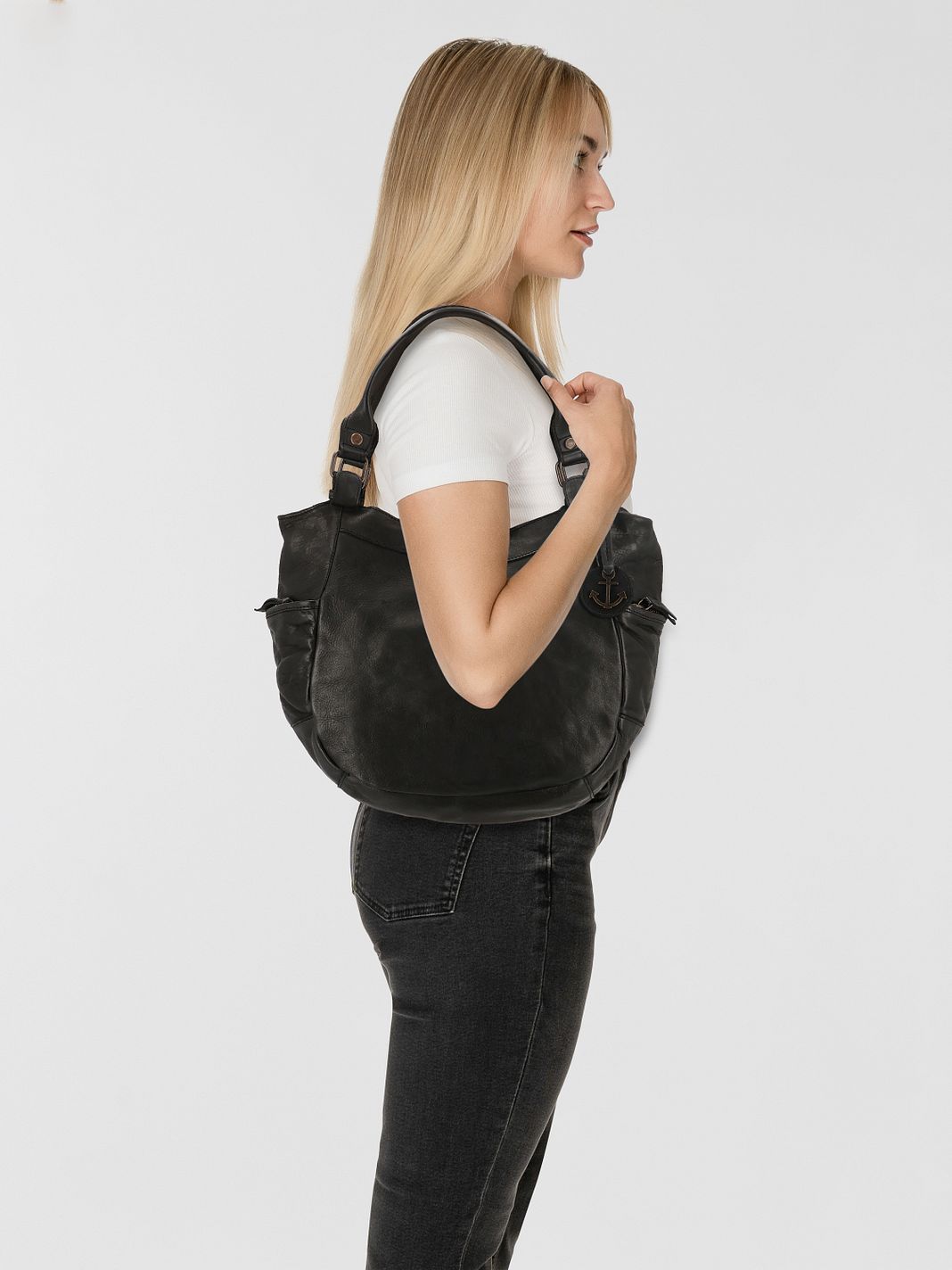 Harbour 2nd Selina Skuldertaske Læder 36 cm