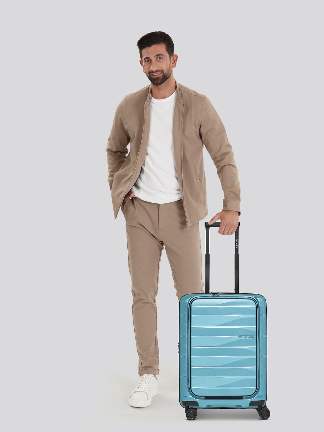 Bergpfeil Travel 4 kolečka Příruční zavazadlo 55 cm Kapsa na notebook Rozšiřitelný Bergpfeil Travel 4 kolečka Příruční zavazadlo 55 cm Kapsa na notebook Rozšiřitelný