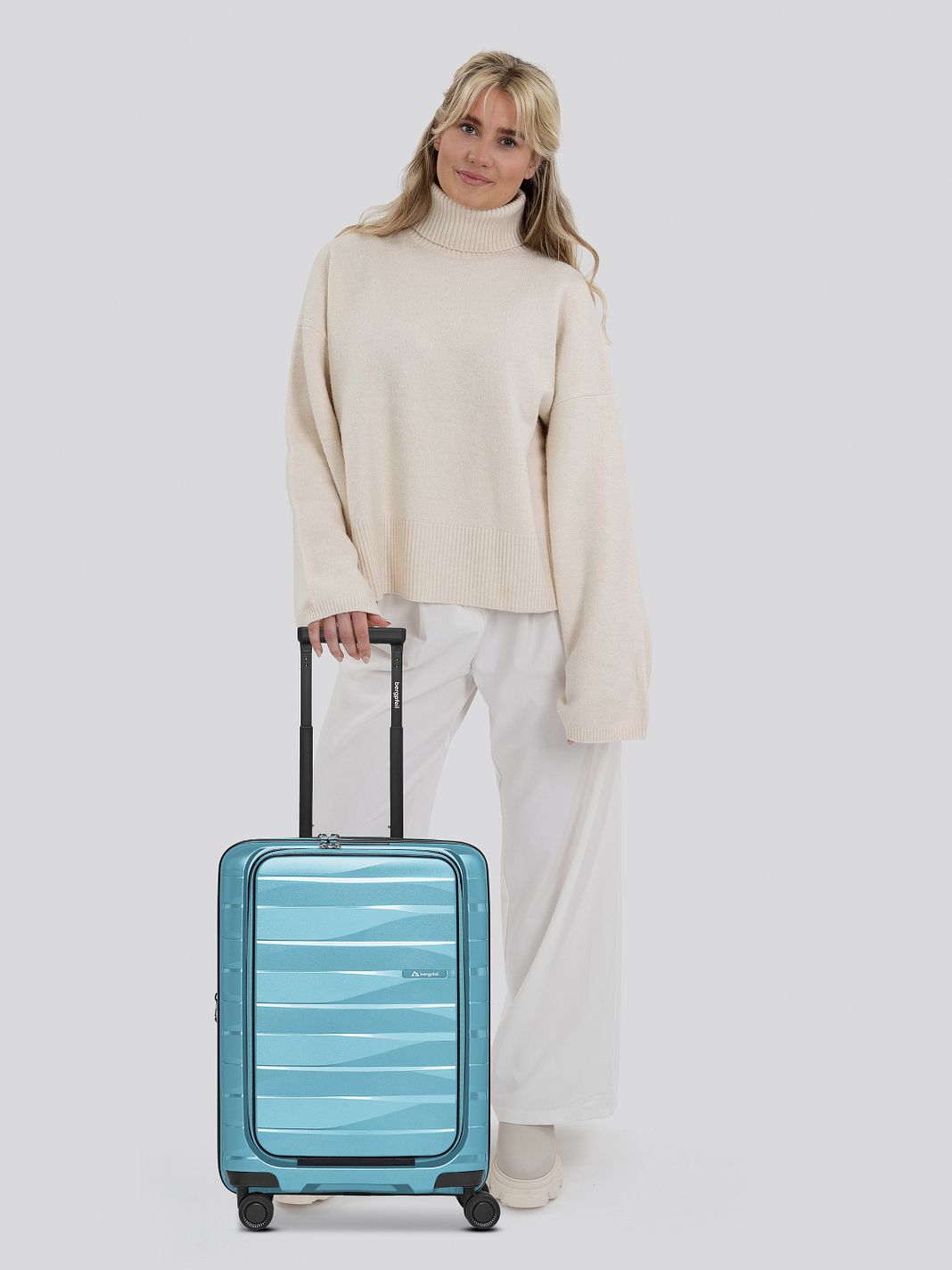 Bergpfeil Travel 4 kolečka Příruční zavazadlo 55 cm Kapsa na notebook Rozšiřitelný Bergpfeil Travel 4 kolečka Příruční zavazadlo 55 cm Kapsa na notebook Rozšiřitelný