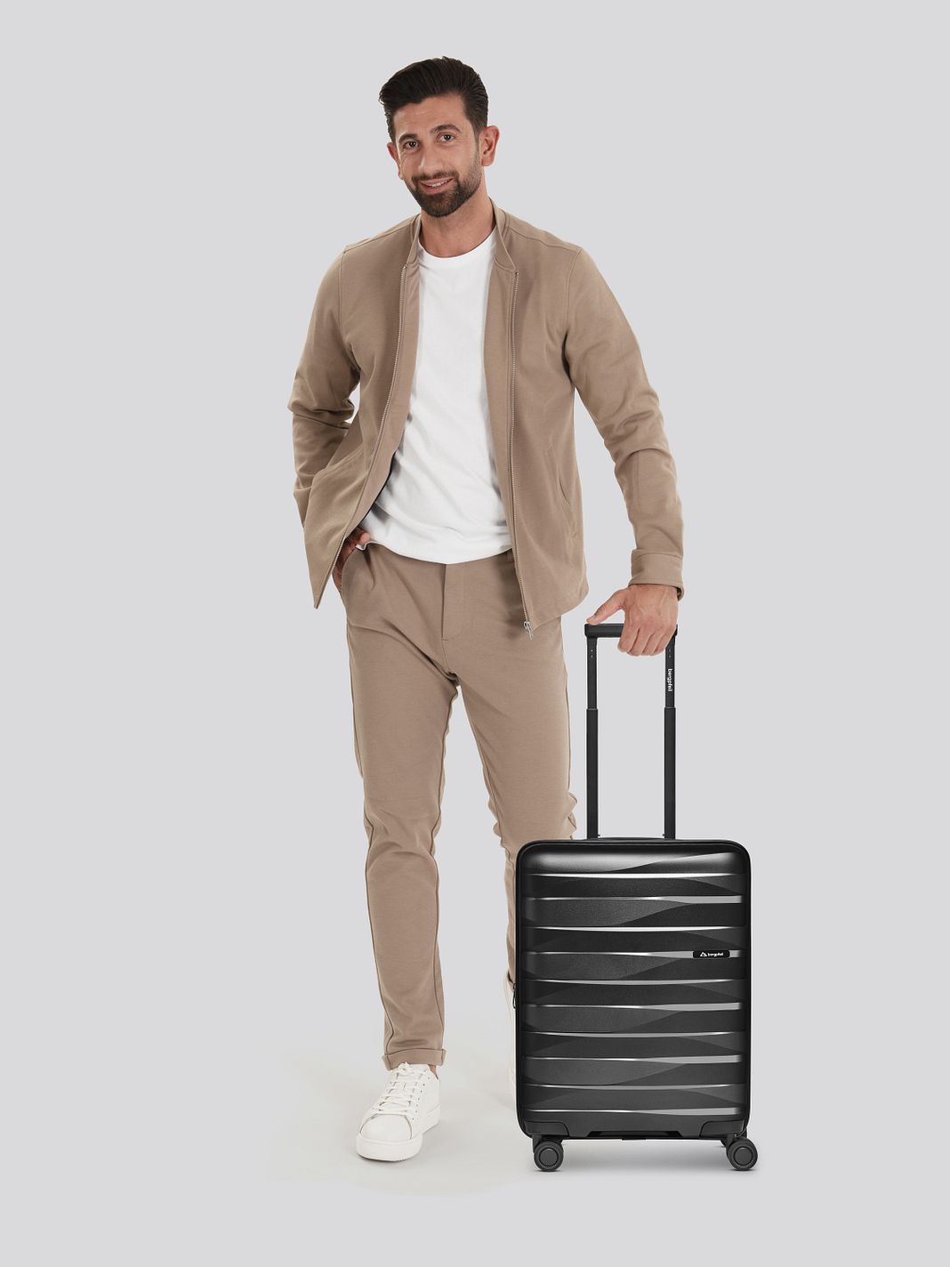 Bergpfeil Travel 4 ruote Trolley cabina S 55 cm espandibile Bergpfeil Travel 4 ruote Trolley cabina S 55 cm espandibile