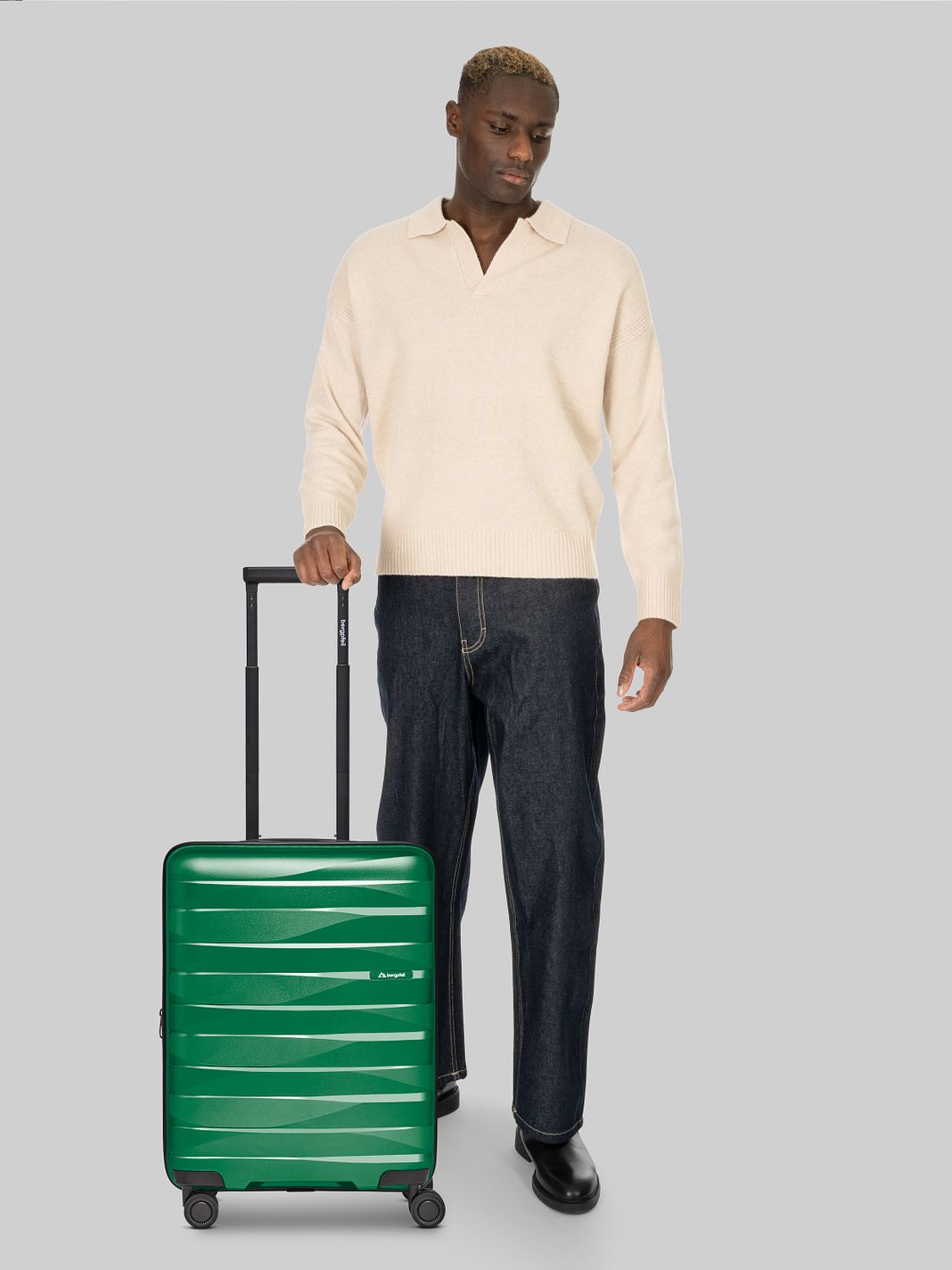 Bergpfeil Travel 4 ruote Trolley cabina S 55 cm espandibile Bergpfeil Travel 4 ruote Trolley cabina S 55 cm espandibile