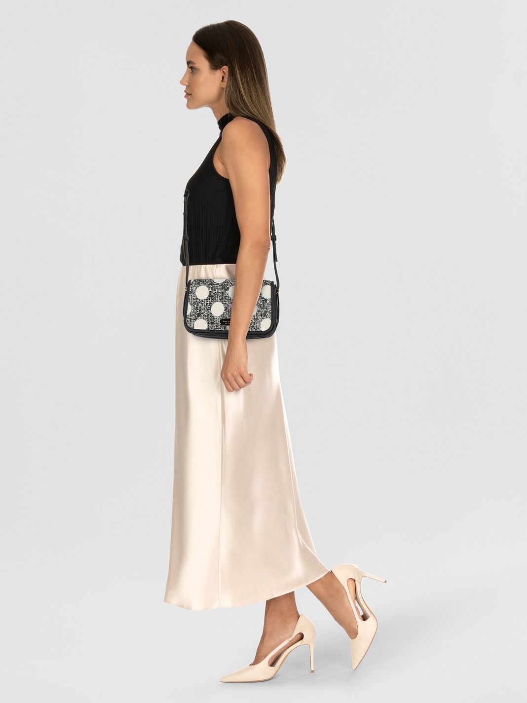Kate Spade New York Borsa a tracolla Vera Pelle 22 cm Kate Spade New York Borsa a tracolla Vera Pelle 22 cm