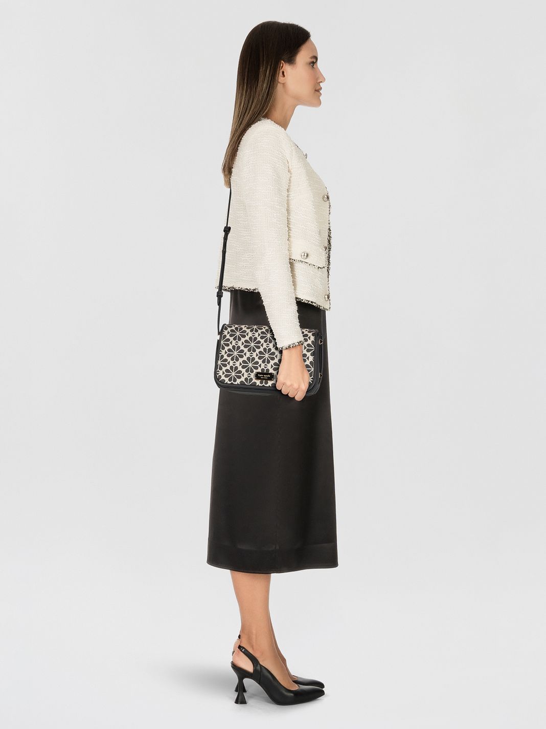 Kate Spade New York Spade Flower Jacquard Borsa a tracolla 23 cm Kate Spade New York Spade Flower Jacquard Borsa a tracolla 23 cm