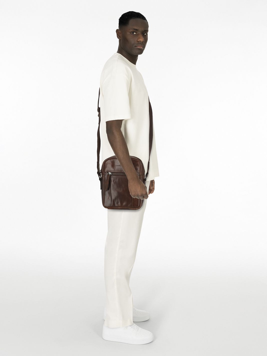 Greenburry Newport Mini bag crossbody-väska Läder 18 cm
