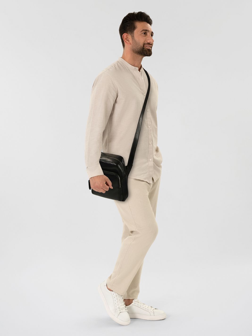 The Bridge Story Uomo Mini bag crossbodytaske Læder 16.5 cm The Bridge Story Uomo Mini bag crossbodytaske Læder 16.5 cm