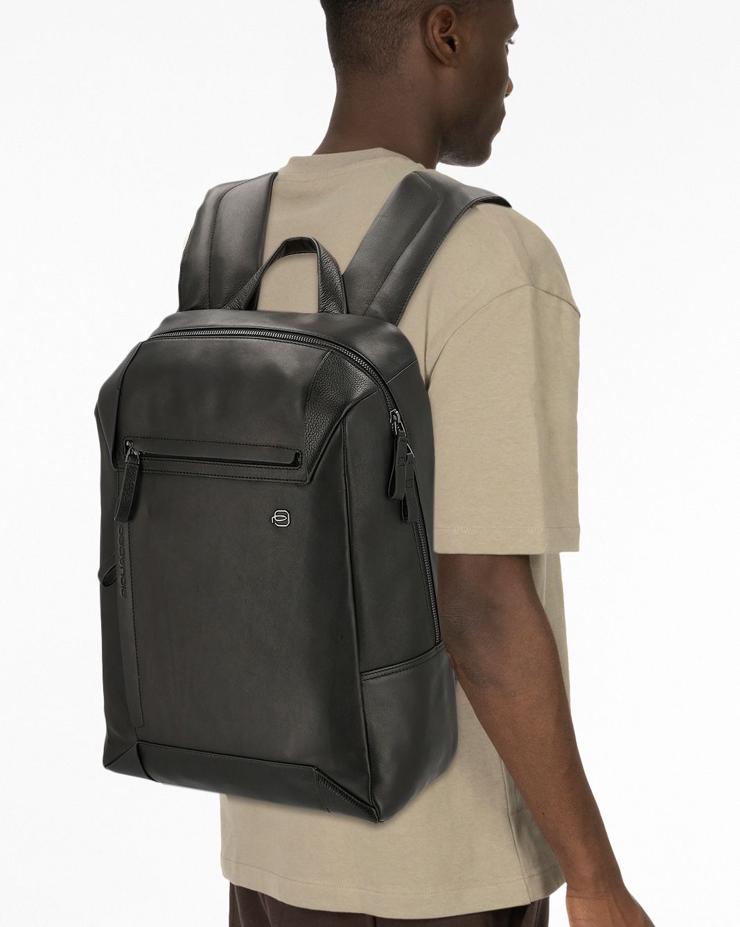 Piquadro Japan Nishi Daypack Vera Pelle 42 cm Vano porta PC