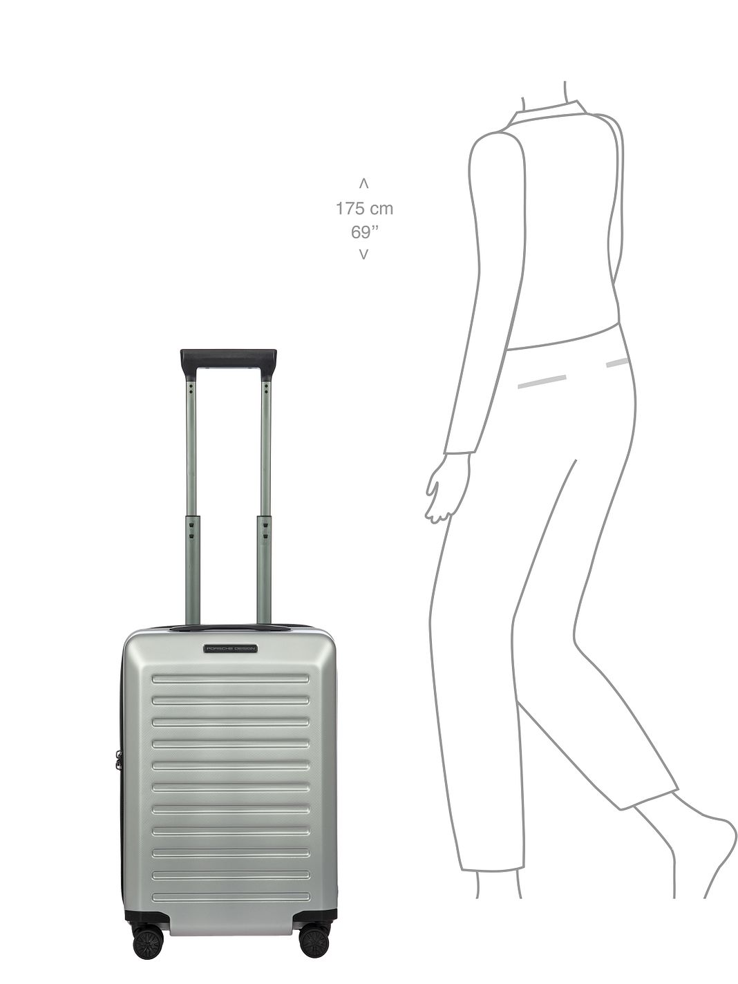 Porsche Design Voyager 4 ruote Trolley cabina S 55 cm Porsche Design Voyager 4 ruote Trolley cabina S 55 cm