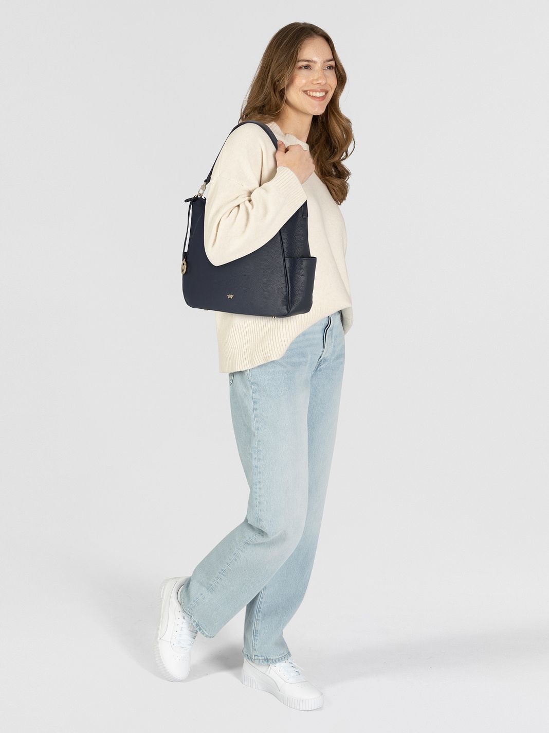 Braun Büffel Hanna Borsa a spalla Vera Pelle 35 cm Braun Büffel Hanna Borsa a spalla Vera Pelle 35 cm
