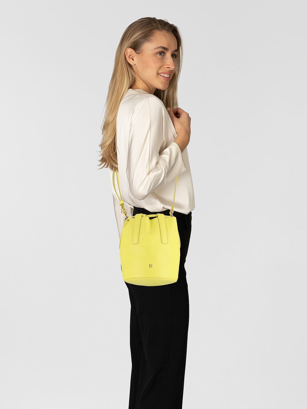 DuDu Filicudi Borsa secchiello Vera Pelle 14 cm