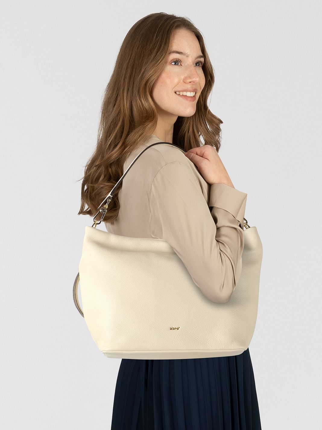 abro Ebony Borsa a spalla Vera Pelle 38 cm abro Ebony Borsa a spalla Vera Pelle 38 cm