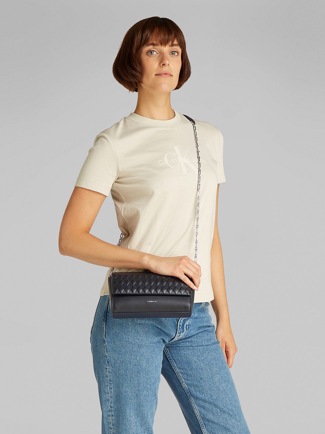 Calvin Klein Mini Quilt Borsa a tracolla 21 cm
