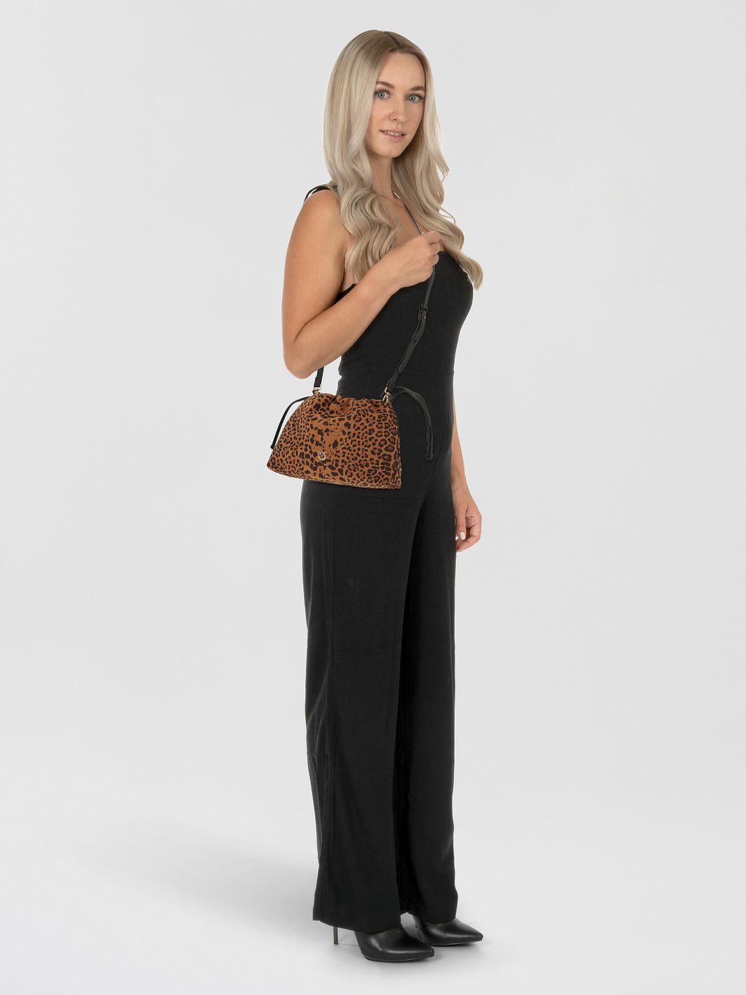 PINKO Mini Clutch Borsa a tracolla Vera Pelle 26 cm PINKO Mini Clutch Borsa a tracolla Vera Pelle 26 cm