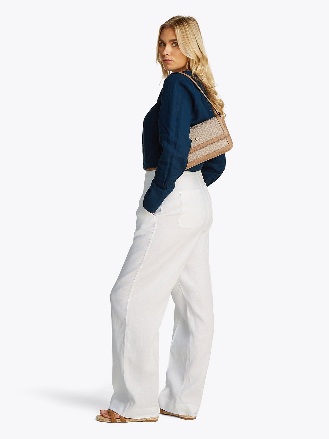 Tommy Hilfiger TH Jacquard Borsa a spalla 26 cm Tommy Hilfiger TH Jacquard Borsa a spalla 26 cm