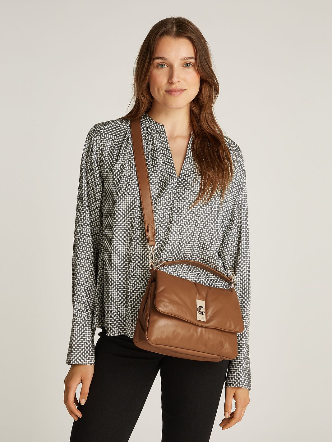 Tommy Hilfiger Soft Leather Borsetta Vera Pelle 27 cm