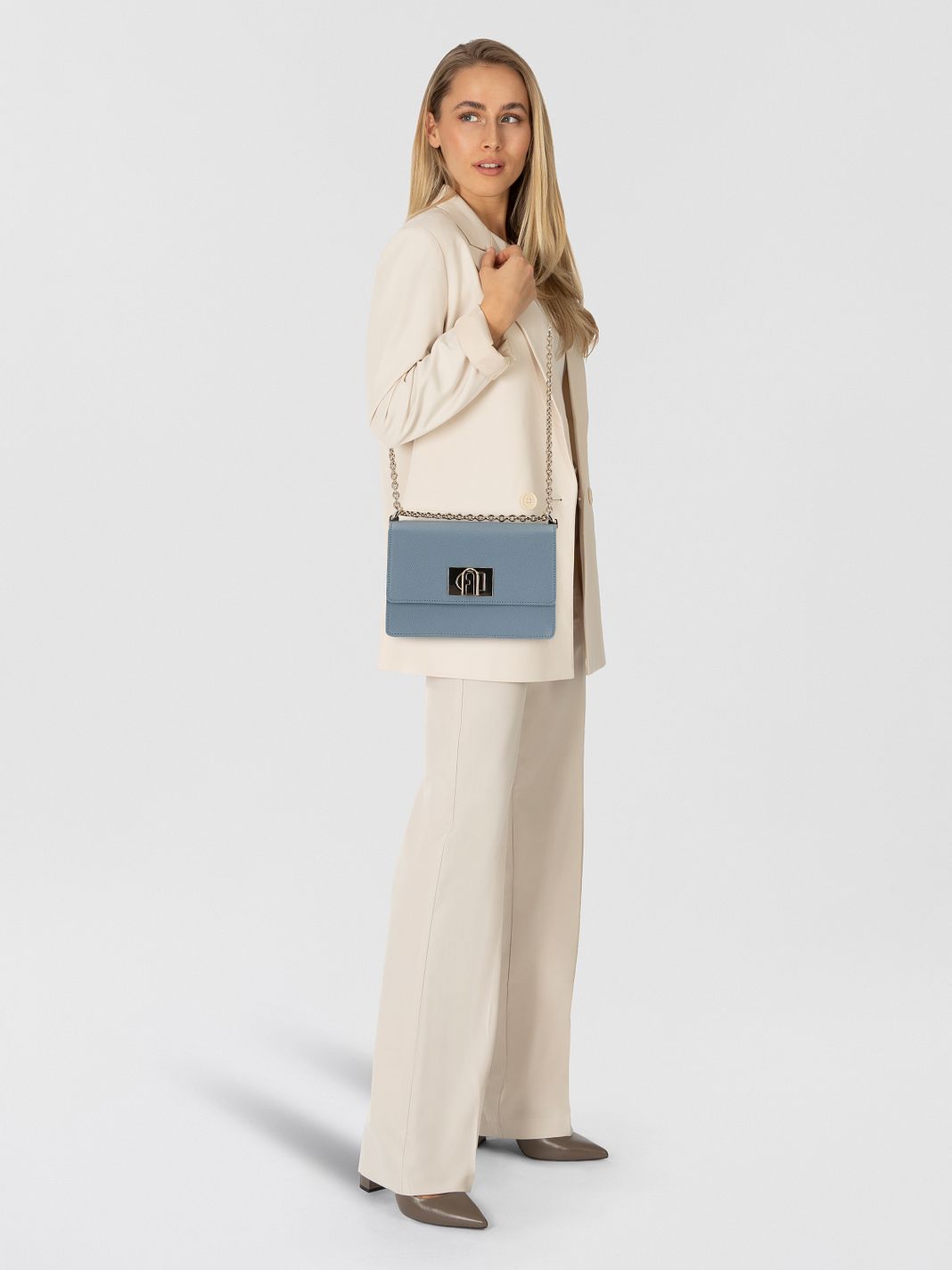 Furla 1927 Bolso bandolera Piel natural 20 cm Furla 1927 Bolso bandolera Piel natural 20 cm