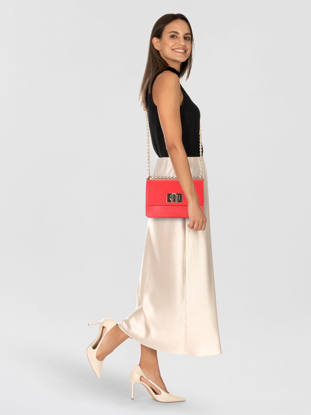 Furla 1927 Bolso bandolera Piel natural 20 cm Furla 1927 Bolso bandolera Piel natural 20 cm