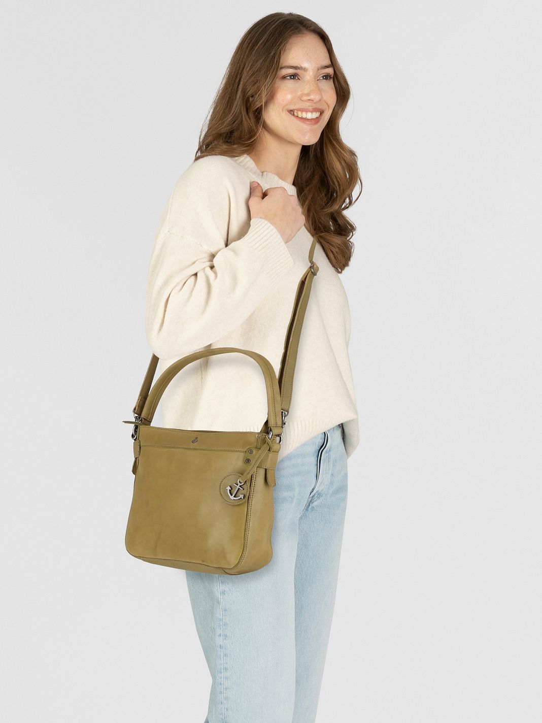 Harbour 2nd Anchor Love Luisa Borsa a spalla Vera Pelle 24 cm Harbour 2nd Anchor Love Luisa Borsa a spalla Vera Pelle 24 cm