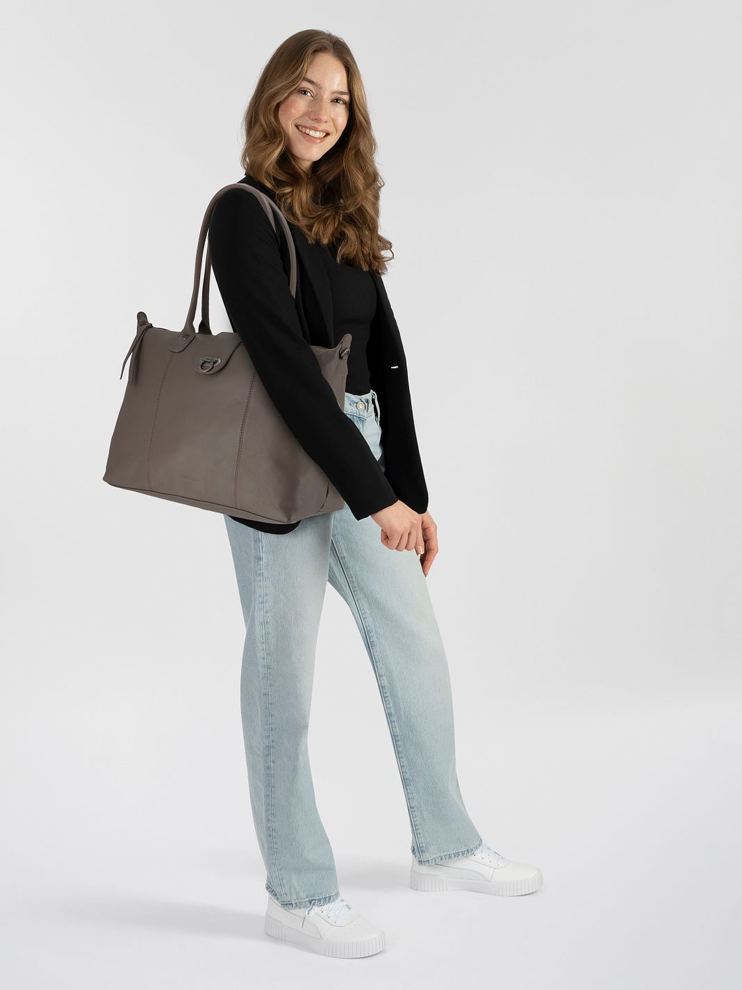 Harbour 2nd Just Pure Malin Borsa tote Vera Pelle 40 cm Harbour 2nd Just Pure Malin Borsa tote Vera Pelle 40 cm